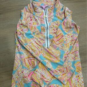 Lilly Pulitzer Pink and Yellow Patterned Jacket